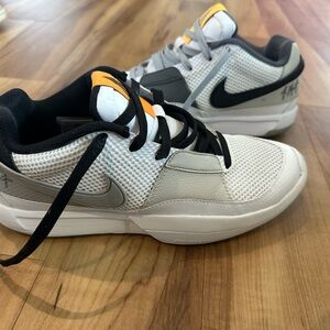 Nike Ja Morants White and Gray Shoes